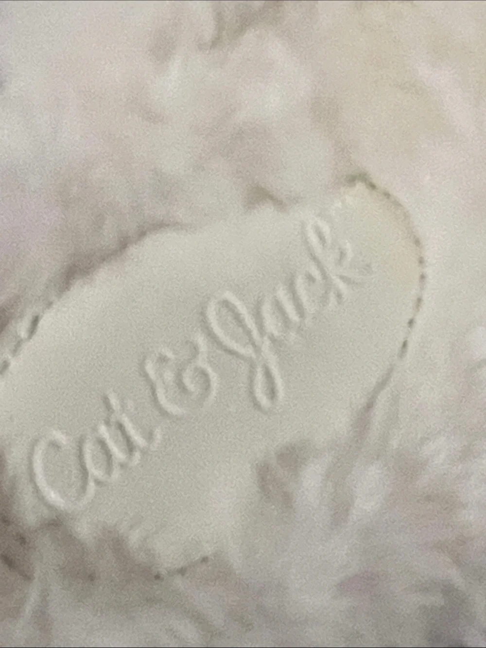 Cat & Jack Red Sequin Kids Slippers with White Faux Fur Cuff